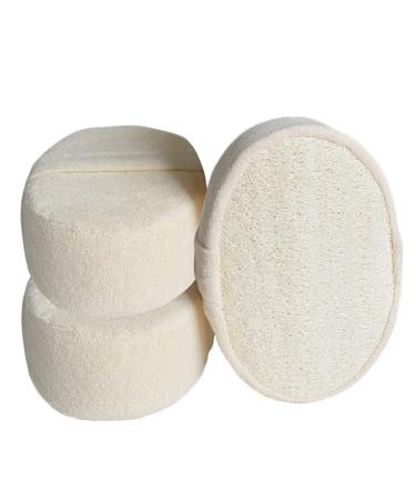 Bath Shower Ball Natural Sponge Loofah Sponge Loofah Natural Luffa Sponge Bath Ball Rubbing Washing Pot Sponge Washer Massage Brush 3PCS