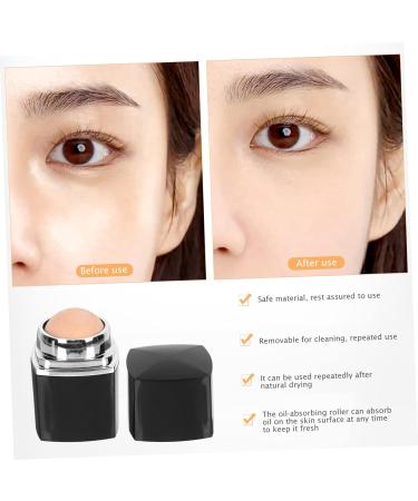 Mikinona Face Oil Absorbing Roller 1pc Facial Oil Absorbing Ball Beauty Instrument Grease Oily Skin Roller Black 1 count (Pack of 1) - Buy Online on SooperMarket.com