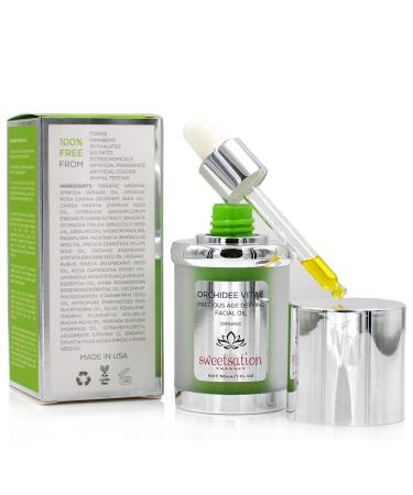 Buy YUNASENCE Orchid e Vitae Organic Anti-Aging Facial Oil Serum - 1oz | Advanced Face Oil with Orchid Argan & Vitamin C - International Shipping Available - Buy Online on SooperMarket.com