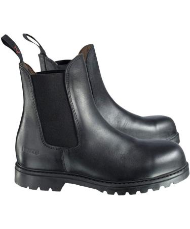 HORZE Kids Safety Work Paddock Boots Black EU 39 - Durable and Safe Footwear for Young Riders - Buy Online on SooperMarket.com