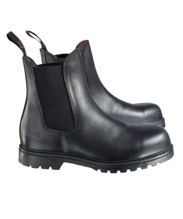 HORZE Kids Safety Work Paddock Boots Black EU 39