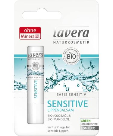Lavera basis sensitive lip balm (2 x 4.50 gr) 4.5 g (pack of 2)