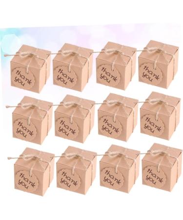 Didiseaon 40pcs Box Thank You Treat Boxes Kraft Paper Gift Boxes Candy Gift Boxes Candy Box Baby Happy Candy - Buy Online on SooperMarket.com