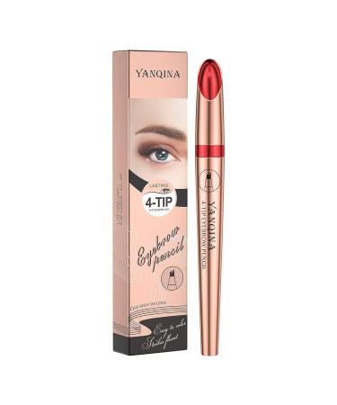 Anifer Liquid Microblading Smoke Gray Waterproof Eyebrow Pencil - Long-Lasting & Natural 4-Point Fork-Tip Pen (Smoke Gray 3) - Buy Online on SooperMarket.com