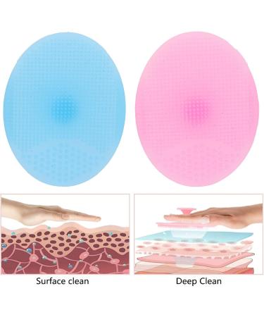 JUOPZKENN Silicone Exfoliating Lip Brush Silicone Facial Cleansing Brush Silicone Face Pore Cleaner Face Nose Lip Exfoliating Brush Set for Home Gift - Buy Online on SooperMarket.com