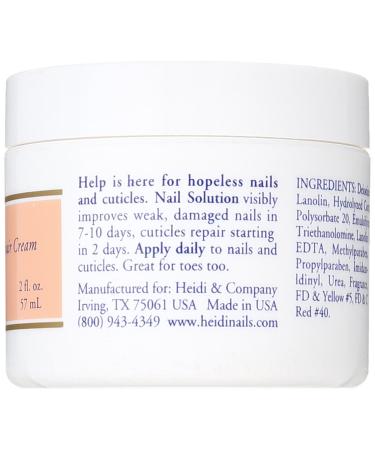 HEIDI'S Nail Strengthener & Cuticle Repair Creme - 2 oz | Strengthen Weak Nails, Repair Cuticles - Buy Online on SooperMarket.com