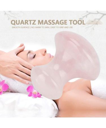 Rose Quartz Facial Mushroom Massager Tools | Sha Facial Stones for Glowing Skin - Shop Now - Buy Online on SooperMarket.com