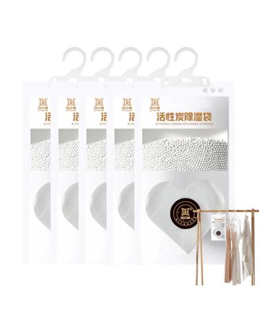 Nichtule moisture bags for the garage hanging moisture control packages-4.58 ounces/pack absorb water moisture control packages cabinet-moisture absorber heart-shaped 130g 5 bags