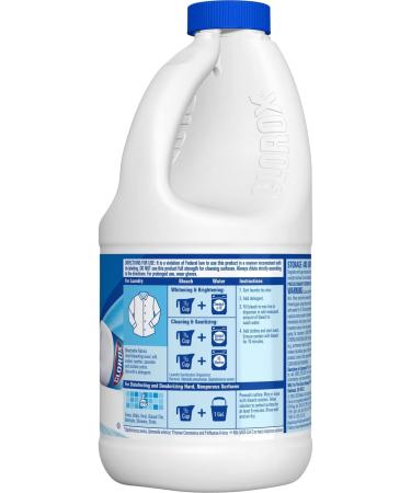 Clorox Splash-Less Bleach - 40oz, Pack of 2 | Disinfecting Formula Kills 99.9% Bacteria & Viruses - Buy Online on SooperMarket.com