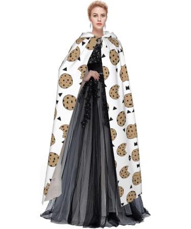 YYHHAOFA Halloween Adult Hooded Cloak - Cosplay Party Costume for Men and Women Cookies Food Chocolate Chip Biscuits Cookies Food Chocolate Chip Biscuits One size - Buy Online on SooperMarket.com