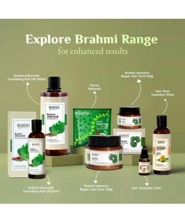 Richfeel Brahmi Jaborandi Nourishing Hair Oil - Strengthens Nourishes Promotes Growth and Soothes | 80 ml - Buy Online on SooperMarket.com