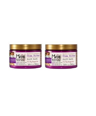 Maui Moisture Shea Butter Hair Mask 12 Ounce (Pack of 2)