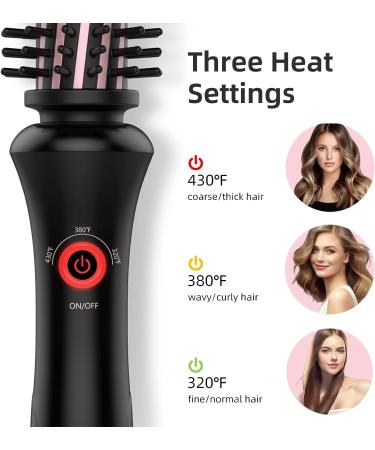 YEEGOR Ionic Curling Iron Brush 1 Inch - Ceramic Tourmaline, Anti-Scald, Instant Heat Up - for Short/Shoulder-Length Hair - Dual Voltage Travel Curling Brush - Buy Online on SooperMarket.com