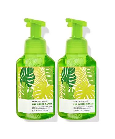 Bath and Body Works Fiji White Sands Gentle Foaming Hand Soap 2-Pack 8.75 Ounce (Fiji White Sands)