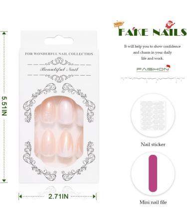 Vatocu Christmas Short Red Press on False Nails with Snowflake and Elk Design - 24pcs for Women and Girls - Buy Online on SooperMarket.com