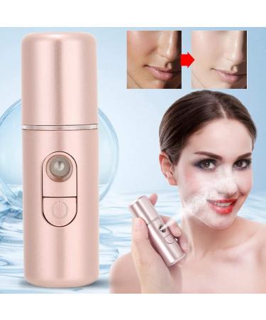 Nano Mist Sprayer USB Rechargeable Handheld Face Humidifier Sprayer Portable USB Face Humidifier SkinCare Moisturizing Hydrating Face Humidifier Sprayer Beauty Tool (Rose Gold) - Buy Online on SooperMarket.com