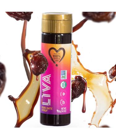 Organic LIVA Pure Date Syrup - Non-GMO, Gluten Free, Vegan - 400g Bottle | Source of Fibre - 1 Count - Buy Online on SooperMarket.com