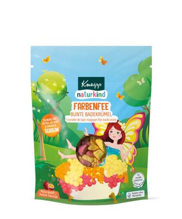 Kneipp natural child Color fairy bathing crumbs - colorful color bubble bath can be dosed thanks to small bathing browns - delicious maracuya fragrance makes the bathroom an experience for the child - 100g