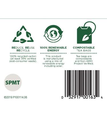 Organic Spearmint Herbal Tea - Naturally Caffeine Free | 16 Wrapped Bags - Traditional Medicinals - Buy Online on SooperMarket.com