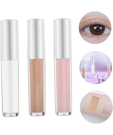 Mikinona 3pcs Polarized Monochrome Eyeshadow Sparkle Eyeshadow Liquid Glitter Eyeshadow Makeup Stuff Plastic - Buy Online on SooperMarket.com