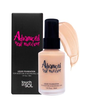 Touch in Sol Advanced Real Moisture Liquid Foundation SPF 30 PA++ #21 Nude Beige 1.01 fl oz (30 ml)