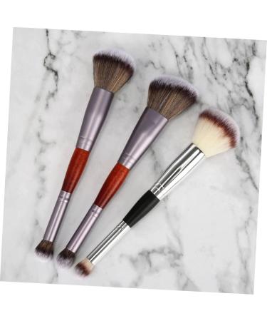 PLAFOPE 3pcs Double-ended Makeup Brush Cosmetic Supplies Cosmetic Brush Blush Brush Artificial Fiber - Buy Online on SooperMarket.com