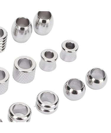 18PCS Stainless Steel Hair & Beard Beads for Braiding - Viking Style - Buy Online on SooperMarket.com
