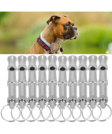 Premium Pet Training Pipe - 10 Adjustable Stainless Steel Dog Whistles | Stop Barking with Sound Waves | Multi-Function Keychain - Buy Online on SooperMarket.com