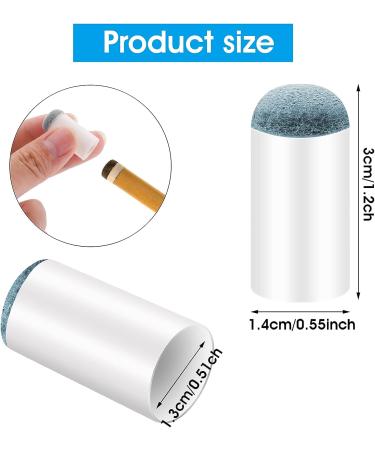 Prasacco 13mm Pool Cue Tips - 24 Pack | Slip-On Billiard Cue Tip Replacement - Buy Online on SooperMarket.com