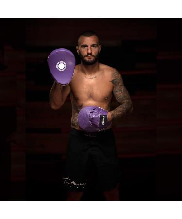 Kruzak Plain Punching Mitts for Muay Thai Martial Arts - Purple | Men & Women Boxing Focus Pads for Kickboxing, MMA Training - Buy Online on SooperMarket.com