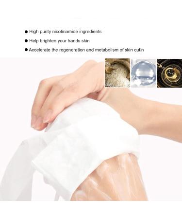 Moisturizing Hand Mask with Collagen - Repair & Brighten Dry Cracked Hands | Hydrating Glove Serum - Buy Online on SooperMarket.com