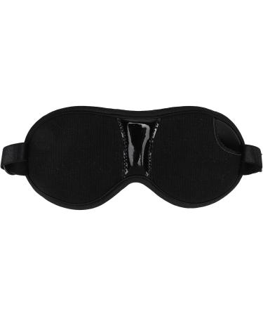 Black Soft Polyester Magnet Blindfold for Comfortable Home Use - Adjustable Size - Buy Online on SooperMarket.com
