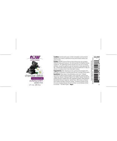 Now Foods Charcoal Detox Moisturizer 1 fl oz | Purifying Hydration & Skin Care - Buy Online on SooperMarket.com