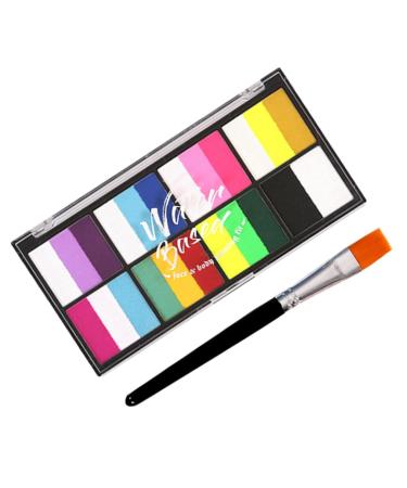 NOLITOY 1 Set 8 Grid Three-color Body Paint Face Paint Oil Paint Top Coat Cosplay Pigment Body Paint for Adults Body Makeup Pigment Festival Pigment Cake Pigment Powder Painted