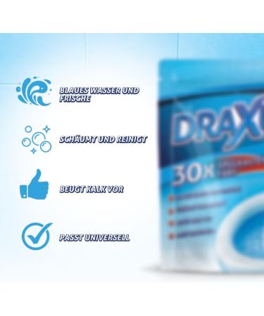 Draxus 30x Cistern Tabs - Water Box Cubes for Toilet Freshness & Cleanliness | Blue Dye Storage Pack - International Shipping Available - Buy Online on SooperMarket.com