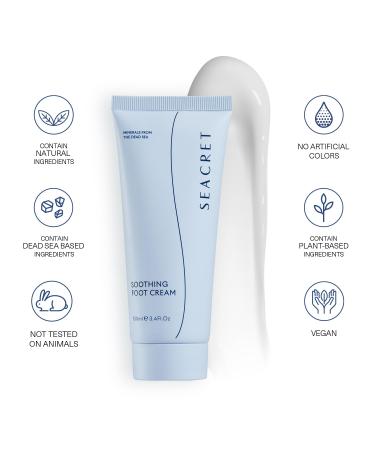SEACRET Foot Cream with Tea Tree Oil & Dead Sea Minerals - 100ml | Hydrating & Soothing Foot Care for Optimal Health - Buy Online on SooperMarket.com