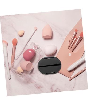 Mikinona 1set Powder Puff Storage Box Make up Travel Egg Rack Silica Gel Black 20X4.8CM - Buy Online on SooperMarket.com