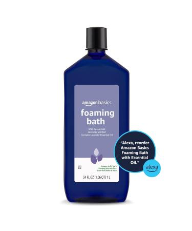 Buy Amazon Basics Lavender Scented Foaming Bath with Essential Oil - 34oz | Best International Shipping - Buy Online on SooperMarket.com