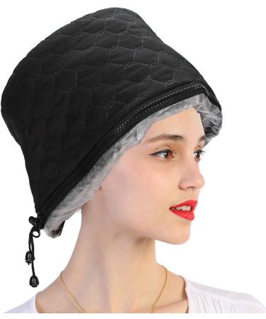 KUIKUI Electric Heating Hat for Hair Care - Adjustable Hot Oil Treatment Hat with Intelligent Temperature Control Prevents Scalding - Buy Online on SooperMarket.com