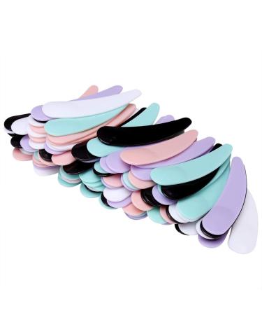 BTYMS 200 Pcs Disposable Mini Cosmetic Spatula Multi Colored Mask Spatula Plastic Waxing Spatulas Mask Scoops for Mixing and Sampling Multi Color 200