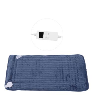HEEPDD Heating Pad 6 Heat Levels Pain Relieving Heating Pad with LED Light for Back (Blue) EU Plug 220V Blue