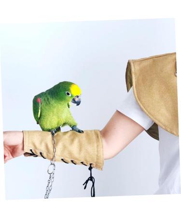 DOITOOL Outdoor Stuff 3 pcs Yellow Shawl Stuff Pet Outdoor Protective Bird Anti-Grab Style Pad for Shoulder Multi-Purpose 23.5*12cmx3pcs Khakix3pcs - Buy Online on SooperMarket.com