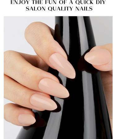 Ebanku 20pcs UV Gel Nail Film - Nude Pink Self-Adhesive Nail Stickers & Foil with Nail File for Women & Girls - Perfect for Nail Decoration - Buy Online on SooperMarket.com