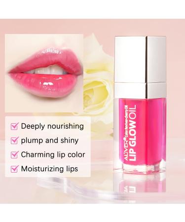SBHEANGBA 5pcs Moisturizing Lip Oil No-Sticky Lip Gloss Tinted Lip Balm Lip Care Long Lasting Clear Liquid Lipsticks Plump Lip Glow Oil For Dry Lip's Moisturizing Hydrating And Nourishing - Buy Online on SooperMarket.com