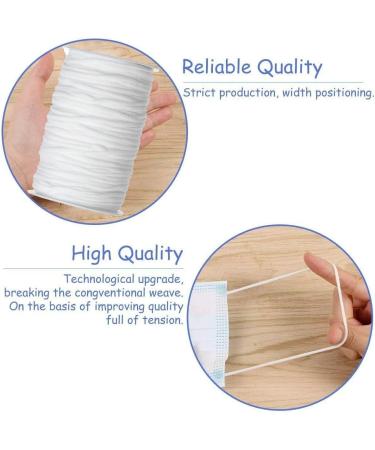1/8 Inch Elastic Bands for Sewing - White Elastic Cord 100 Yards - Buy Online on SooperMarket.com