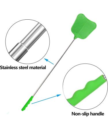 Jieyuchu Flying Claps - Extendable Stainless Steel Fly Swatter for Effective Pest Control | Green Insect Repellent - Buy Online on SooperMarket.com