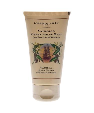 L'Erbolario Vanilla Hand Cream - Toning & Softening Scented Lotion | Cruelty-Free Daily Moisturizer with Macadamia & Sunflower Oils | 2.5 oz - Buy Online on SooperMarket.com