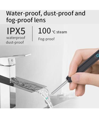 PLGEBR Ear Wax Remover Wireless Otoscope Earwax Removal Tool Camera WiFi Endoscope Cleaner with Visual LED Light Ear Scope HD Ear White+black free size - Buy Online on SooperMarket.com