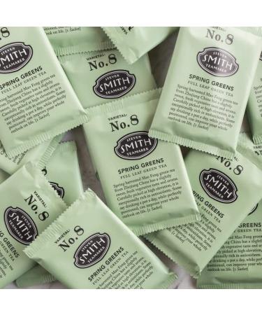 Smith Teamaker Spring Greens No. 8 | Caffeinated Full Leaf Green Tea | 15 Sachets (1.3oz each) - Buy Online on SooperMarket.com