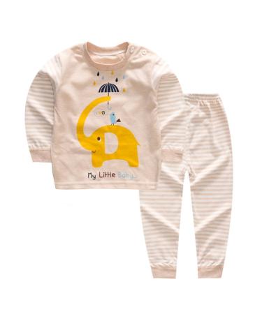 YANWANG 100% Cotton Baby Boys Girls Pajamas Set Long Sleeve Sleepwear(6M-5Years) 3-4 Years Pattern 5